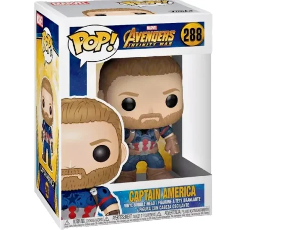 BOX DAMAGED Funko POP! Marvel: Avengers Infinity War - Captain America #288 - Image 2